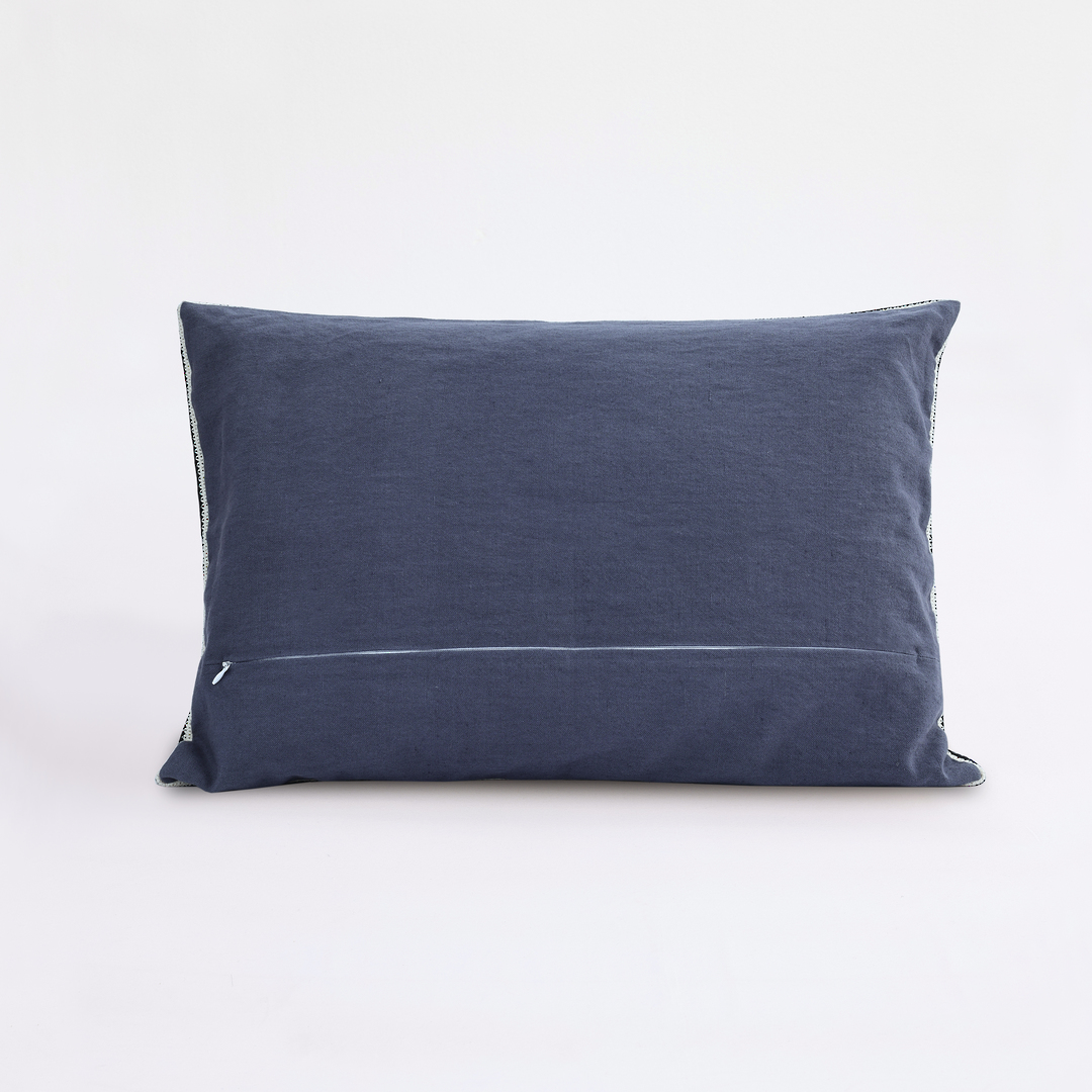 MM Linen | Linea Cushion 60 x 40cm | Indigo image 6